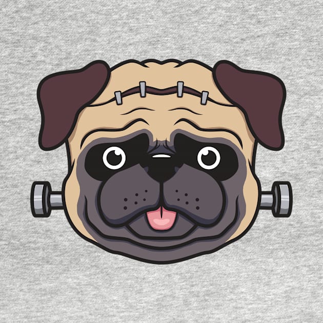 Frankenstein pug by Dabsdesign